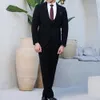 2023 neue Fi Hochzeit Männer Schwarz Erreichte Revers Anzüge Busin Casual Formale Kostüm Homme Slim Fit 3 Stück Set Jacke weste Hosen 91z6 #