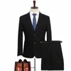 Högkvalitativ ulldräkt Män Lossa Super Large Groom Wedding Dr Smart Casual Mens Suits Suit+byxor+Vest Plus Size XL-9XL M5PG#