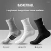 Calcetines para hombres Altos Hombres Baloncesto Deporte Transpirable Correr Ciclismo Fútbol Senderismo Negro Atlético Calcetín de algodón Invierno Cálido