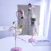 花瓶フラミンゴ水耕栽培花瓶床コンテナデスクトップ装飾装飾植物ガラスボトルフラワーアレンジメントコンテナ家の装飾