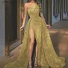 Urban Sexy sukienki Kobiety 2024 Elegancka elegancka wysoka rozdzielona huśtawka wieczorna sukienka Kobieta Lukła A-line luksusowe cekiny na ramię YQ240327