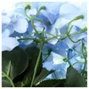Decoratieve bloemen kunstzijde 7 grote hoofd hortensia boeket voor trouwzaal thuis El feestdecoratie en vakantiecadeau blauw