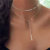 Chokers Lusion Schmuck Luxus Mti-Layer Tattoo Choker Neckalce Strip Bohemian Boho Chunky Pendnats Neckalces Zubehör Drop Lieferung Otmuj