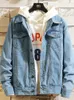 2022 Nieuwe Boutique Fi Mannen Effen Kleur Casual Denim Jas Lente Herfst Zwart Blauw Cott Mannelijke Denim Jas g99r #