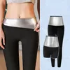 Women's Leggings Women Sauna Sweating Pants Gym Exercise High Waist Thermo Weight Loss Workout Running Slimming Compression