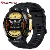 Horloges LEMFO LF33 Smart Watch Heren IP68 waterdicht Bluetooth Oproep sporthorloges 400mAh NFC smartwatch 1.39 Inch 360*360 HD PK TRex 2