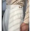 2023 Busin FI rozciąganie Cott Slim Brand Moders Mężczyzna Nowy projekt mężczyzn Mężczyzny Wysokie talia Spodnie Solidne spodnie do garnituru Busin C75 K16E#