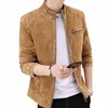 2023 Autumn Men Stand Flar Dżins Kurtka Fi Retro Motorcycle Płaszcze Mężczyzna LG Sueve Zamek Casual Chied Dżinsy Obiterowe 4484#