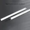 Other Office School Supplies Wholesale 30Cm/12Inch Metal Rers Aluminum Alloy Double Side Straight Rer Measuring Tool Study Student Dur Dhz8P