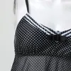 Kvinnors badkläder Kvinnor Swimsuit Split Polka Dot Ruffle Floral Bow Tankini Tvåbit Set Beach Bathing Sy Sexig Bkini Summer