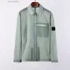 Vestes topstoney de marque de haute qualité manteau chemise fonctionnelle en nylon métallique veste à glissière à poche unique veste de protection solaire réfléchissante