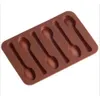 Diy Cake Decoration Mold Silicone Non-Stick 6 Holes Spoon Shape Chocolate Molds Jelly Ice Baking 3D Candy New