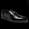 Dress Shoes Classic Mens Party Modern Formal Business Loafers Fashion Tassel Workplace Leather