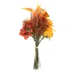 Decorative Flowers 1Pc Autumn Bouquet Imitation Flower Artificial Plant For Thanksgiving Day