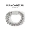 Bracelets en argent Sterling 925 Vvs Vs Moissanite en diamant, Hip Hop glacé, Miami, maillons cubains, cadeau d'anniversaire