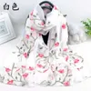 وشاحات الحجاب 2024 وسارة العلامة التجارية واشف الربيع الصيفي أحواض الحرير شالات ولفائف Lady Pashmina Beach Stoles Hijab Fulard