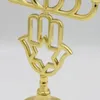 Bougeoirs artistique Hanoukka chandelier plaqué or pour éclairage adapté à tous les accessoires standard