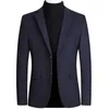 Hommes laine Blazers mâle costume veste surdimensionné solide affaires décontracté hiver veste hommes vêtements mariage costume manteau 4XL BFJ002 240314