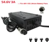 546 V 3A Rower elektryczny rower litowy ładowarka akumulatorowa GX16 3Pin Złącze żeńskie dla 48V Li jonowe skuter XLR 3 Gniazda Charger3289141