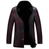 giacche di pelle da uomo Nuovo marchio invernale di arrivo più Veet spesso caldo moto Busin Casual giacche di pelle da uomo cappotti V5BM #