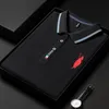 100%cott Luxury Brand Men's Polo Shirt 2024 Spring New Spur Embroid Lg Sleeved British Busin Fi Lapel Print T-Shirt C2or#