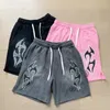 designer short mens Pure cotton American printed sports and fitness shorts Respirable Baggy lace-up regular shorts hip hop blast street new cool summer cool size s-xl