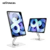 Stands Artpowers Metal Dobrável Tablet Suporte Dobrável Suporte para Ipad Pro Xiaomi Huawei Samsung Pad Acessórios de telefone