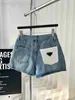 Women's Shorts designer 2024 Jeans New Casual Pattern Pocket Denim Waist Street Short PantFashion Summer 20UV