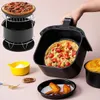 10pcs 7 -calowy Air Fryer Akcesoria do ciasta Pizza Pizza Patelka ze stali nierdzewnej szaszłyka szaszurka olejna odpowiednia dla 37 QT 240325