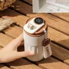 Coffee Pots LED Temperature Display Cup Stainless Steel Thermal Water Bottle Leak-Proof Cold For Outdoor Travel