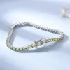 UMCHO 925 Sterling Silver Peridot 2MM Tennis Bracelet Womens Bracelets Party Gift Fashion Fine Jewellery 240327