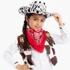 Berretti Cappello da cowgirl casual Donna Uomo Feltro Cappelli da cowboy da donna Colore da festa abbinato al cofano superiore in stile occidentale