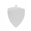 Hanger Kettingen Simsimi Shield Charm 1.5mm Gat Voor Kettingarmband Spiegel Polish Diy Roestvrij Staal Groothandel 10 stks