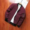 m-4xl Men's Jacket Autumn Thin Lg Sleeve Baseball Uniform Windproof Cycling Jacket Solid Zipper Casual Jacket l82a#