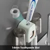 VOGSIC porte-brosse à dents distributeur automatique de dentifrice presse-agrumes dentifrice 2 tasses organisateur de rangement ensemble d'accessoires de salle de bain