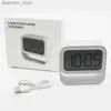 Relógios de mesa de mesa luz noturna relógio de mesa despertador com função de luz de fundo carga usb power loop clock lamp24327