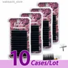 Falska ögonfransar 10Case/Lot Masscaku Second Production Fan Mint Eyelids Bleeding Simple Fan Eyelids Private Label Eyelashes Simple Fan Eyelids Extension24327