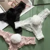 Women's Panties 2024 Underwear Removable Ball Women Girl Sexy Thong Low Waist Lace Panty Transparent