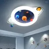 Plafonniers LED nordique planétaire moderne et minimaliste chambre d'enfant décoration intérieure luminaires créatifs