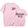 d12 Band Rapper Eminem T-shirt Detroit Michigan 313 Print T Shirt Men Women Fi Casual Cott T-shirts Oversized Tops Male Z529#