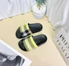 Children Baby Slippers Summer sandals Outdoor Shoes Kids Boys Girls Designer Stripe Letter Print Falt with Shoes Classic Slipper EUR26-35