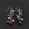 Dangle Earrings Christmas Jingle Bell Tinkle Long Chain Ornament Hook Sweet Girls Party Jewelry Gift