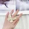 Designer Charm ring with butterfly shape and nature shell beads have stamp box wedding jewelry PS3306B