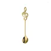 Spoons Kitchen Musical Note Creative Coffee Milk Spoon Ice Cream Stirring Dessert Sugar Tableware Tool Accessories