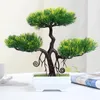 Dekorativa blommor Fake Tree Plant Artificial Bonsai Inget behov av att vatten eller solhylla dekor för hem vardagsrum sovrum entré