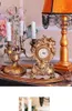 Table Clocks French Baroque Antique Clock European Angel Seat Classical Desk Decorative Ornaments Vintage Retro