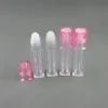 Partihandel Square Lip Gloss Oil Roll på flaskan bärbar tom påfyllningsbar makeup containerrörsflaskor zz