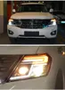 المصابيح الأمامية لتصميم السيارات لسيارة Nissan Patrol Y62 2012-20 18 تعديل عدسة LED LENS أثناء النهار ضوء الإشارة الإشارة