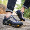 Fitness Shoes Couple Hiking Outdoor Fishing Men Women Leather Waterproof Camp Travel High-Quality Lace-Up Sport