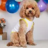 1PC Cute Cartoon Garaffe Pet Creafable kamizelka - letnie ubrania na imprezę dla psów i kotów